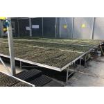 Greenhouse Moveable Mesh Seed Bench Rolling Nursery Seedbed With Aluminum Alloy Frame