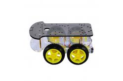 China DC 6V DIY Smart Robot Car Extended Edition Four Wheel Drive Double - Deck supplier