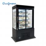 Refrigerated Cake Display Cooler Cabinet Dessert Right Angle Floor Style Fridge for sale
