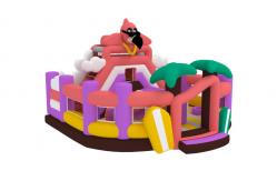 China Interactive Games Giant Inflatable Fun City Bouncy House Dry Slide Inflatable Jumping Castle supplier