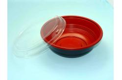 China Round Sushi Disposable Food Packaging With Lid , Recyclable Food Containers supplier