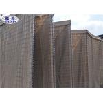 HDP Galvanized Sand Filled Barriers For Army Shooting Range OEM Service for sale