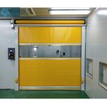                  Supplier Roller Fast Rolling Automatic Aluminium Door Shutter Operated High Speed PVC Door              for sale
