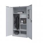 Metal Wardrobe 2 Door Steel Storage Cupboard Clothes Locker for sale