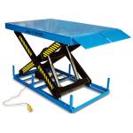 1000mm Electric Scissor Lift Trolley Blue Electric Hydraulic Table Lift for sale