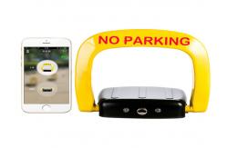 China Mobile App Bluetooth Controled Car Parking Lock , Electronic Parking Space Blocker supplier