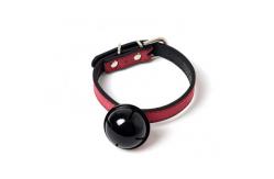 China Soft Adjustable Leather Cat Collar With Bell Metal Buckle supplier
