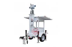 China Solar Security Trailer Solar Mobile Camera Trailer For Construction Site supplier