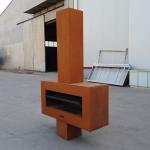 1200mm Corten Steel Fire Pits ISO9001 Wood Burning Patio Heaters for sale