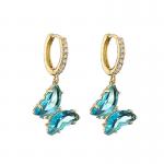 Cubic 18k gold plated hoop earrings for sale