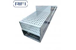 China Rectangular Perforated Electrical Cable Tray Customized Length supplier