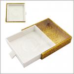 Glitter Eyelash Packaging Box With Money Print Design And Clear Slide Cover