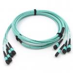 48 Core Multimode OM3 2m MPO Trunk Cable 120N for FTTx for sale