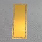 Sublimation Gold Book Mark for sale
