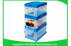 China Solid Collapsible Plastic Containers , Foldable plastic storage bins supplier