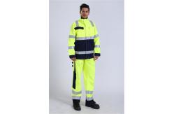 China EN20471 Hi Vis Work Jackets , 290gsm Fluorescent Work Jackets supplier