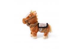 China Skin Friendly Electric Movement Short Plush Pony Toy supplier
