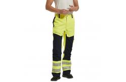 China HIVIS Yellow Rich Cotton Arc Flash Protective Flame Retardant Work Pants supplier