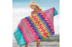 China Lightweight And Microfiber Material Printed Beach Towel With High Absorbency supplier