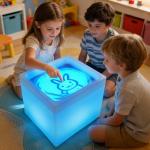 LED Square Sensory Activity Tray for Creative Play