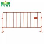 Traffic Fence Metal Crowd Control Barricades Heavy Duty Movable 1.1*2.1m for sale