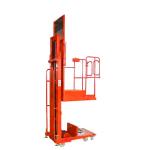 Orange 3m Semi Electric Order Picker Warehouse Stock Picker Lift