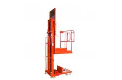 China Orange 3m Semi Electric Order Picker Warehouse Stock Picker Lift supplier