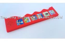 China Wave shaped Multi Sound Panels farm animal sounds book for infant , kids supplier