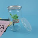 350ML Clear Shatterproof Plastic Food Jars For Dry Fruit for sale
