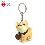 Ens Dog Shaped 3D PVC Keychain Plastic non phthalate Material
