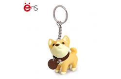 China Ens Dog Shaped 3D PVC Keychain Plastic non phthalate Material supplier