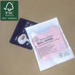 FSC Certificated Eco-Friendly Biodegradable Glassine Paper Bags For Clothes , T Shirt for sale