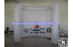 China White Inflatable Office Tent / Air Wall For Advertising , Custom Printed supplier