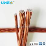 Electric CCS 40%Iacs Conductivity 2.05mm 3.26mm Copper Clad Steel Composite Conductor for sale