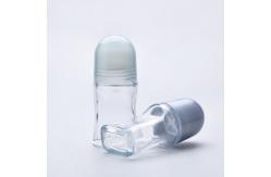 China Clear Amber Large Roller Ball Bottles Refillable Roll On Perfume Bottle supplier