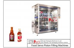 China Automatic Chili Sauce Piston Filling Machine PLC Controled 12 Nozzles 250ML supplier