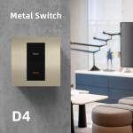 RS485 Protocol Wall Light Switch Backlight Style Push Button Power Switch for sale