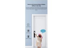 China High Security Camera Smart Lock Black Silver For Home Apartment supplier