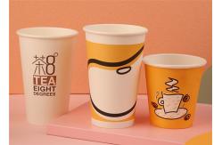 China PE Coated Eco Disposable Paper Cup for Takeaway Coffee Double Wall 20oz supplier
