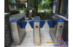China CE Approved Anti Rushing Flap Barriers 304 Stainless Steel TCTP / IP , RS485 supplier