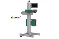China Fiber Fly Laser Marking Machine For Black HDPE Pipe supplier