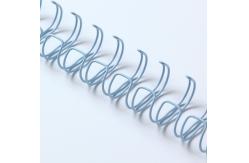 China Nylon Coated 0.25'' Metal Spiral Wire , A4 Bookbinding Twin Ring Wire supplier