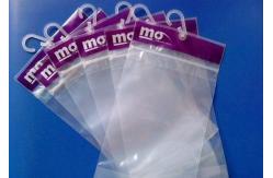 China Waterproof Transparent PVC Pothook Plastic Pouches Packaging For Socks Clothes supplier