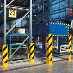 Right Angle Pallet Rack Guards 800mm Racking Upright Protectors