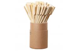 China 18cm Flat Wooden Bamboo Paddle Picks Sticks For Marshmallow supplier