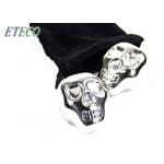 Human Skull Head Inox Ice Cube , Custom Stainless Steel Ice Cube Set