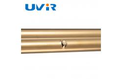 China Carbon Medium Wave Half Gilded Infrared Heating Tube Lamp supplier