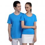 Round O Neck OEM ODM Cotton Summer Shirts Short Sleeve For Adults for sale
