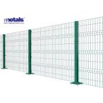 Customized 3d Welded Wire Mesh Fence PVC Coated Green Color Fence  Curved Garden Fence for sale