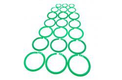 China Environmental Protection Double Buckle Opening Ring 18mm 22mm For Document Binding supplier